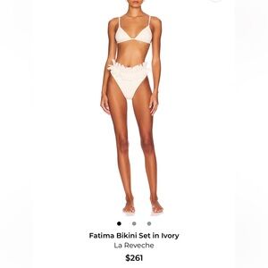 La Reveche FATIMA BIKINI SET IN IVORY NWT